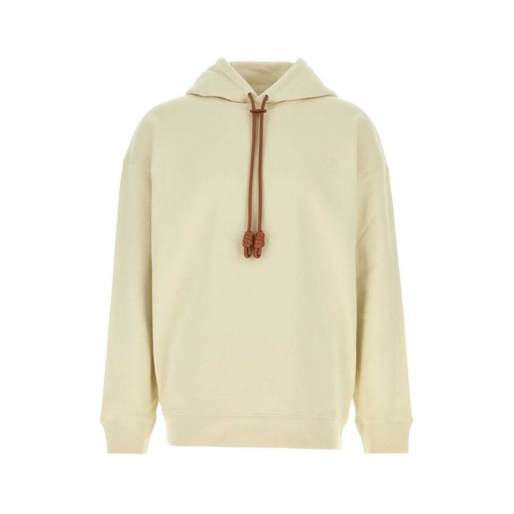 Loewe Men Ivory Cotton Sweatshirt